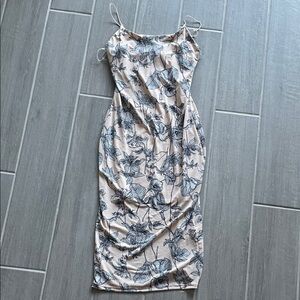 Floral Print Spaghetti Strap Dress